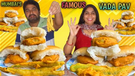 Mumbai S Famous Street Food Vada Pav Eating Challenge Vada Pav