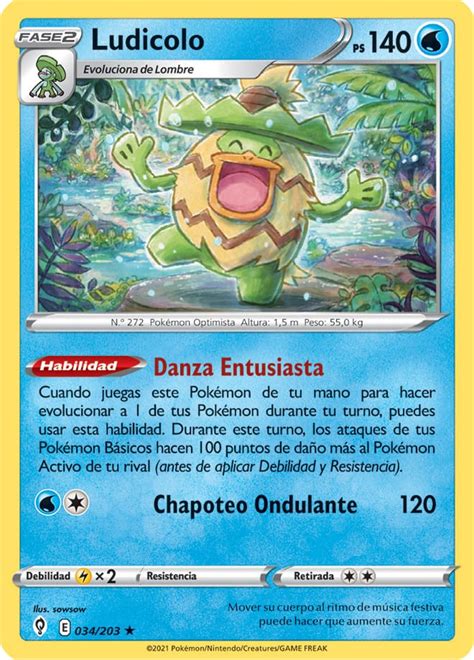 Ludicolo 034 237 Cielos Evolutivos Trading Card Game Pokémon