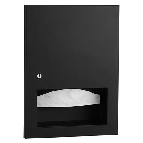 Bobrick B Mblk Recessed Paper Towel Disp Matte Black