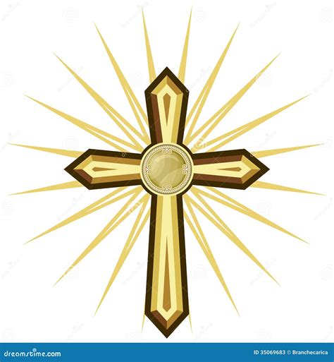 Golden Cross Stock Vector Illustration Of Orthodox Emblem 35069683