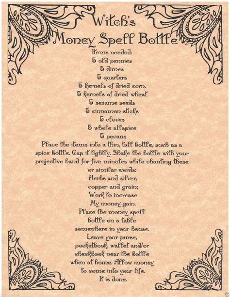 Money Spell Jar Book Of Shadows Spells Witchcraft Witchcraft Spell