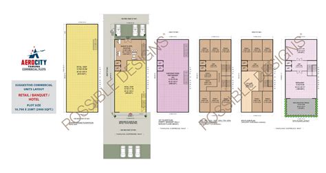 Floor Plans Gaur Aerocity Commercial Plots Greater Noida