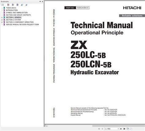 Hitachi Hydraulic Excavator Zx B Zx Lc B Technical Manual Auto