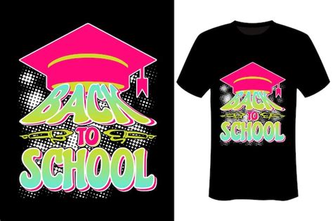 Diseño de camiseta de regreso a la escuela Vector Premium