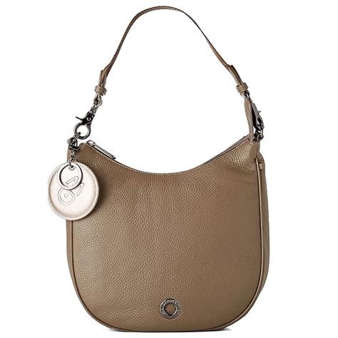 Hobo Bag Mellow In Pelle Clay Clay Mandarina Duck Bagalier