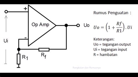 16 Op Amp Sebagai Penguat Tidak Membalik Youtube