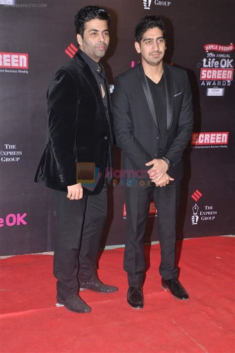 Karan Johar Ayan Mukerji At 20th Annual Life Ok Screen Awards In