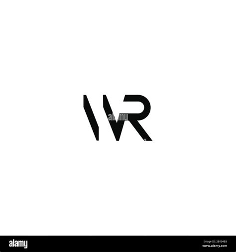 Plantilla De Dise O Del Logotipo De Wr O Rw Con La Letra Inicial Imagen