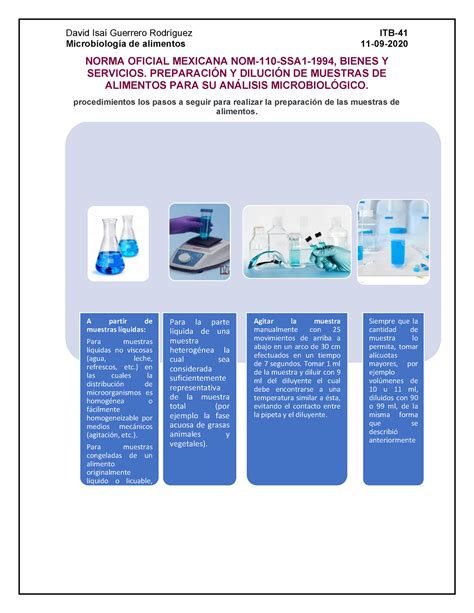 Procedimientos A Seguir Para Realizar La Preparaci N De Las Muestras De