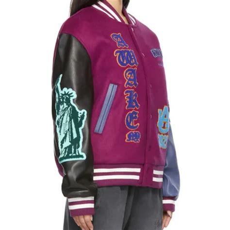 NY Awake Chenille Varsity Letterman Jacket Upto 45 Off Buy Now