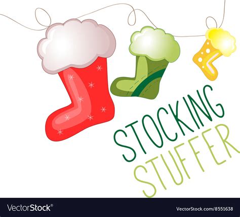 Stocking Stuffer Royalty Free Vector Image Vectorstock