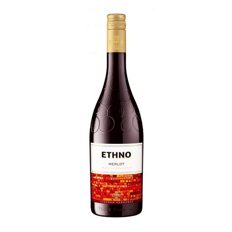 Червено вино Ethno Мерло 750 мл ᐉ Бързо и лесно онлайн - BulMag