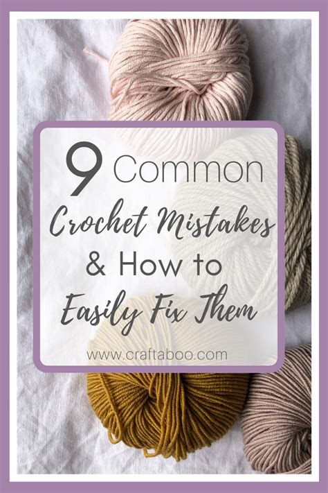 Common Crochet Mistakes How To Easily Fix Them Craft A Boo