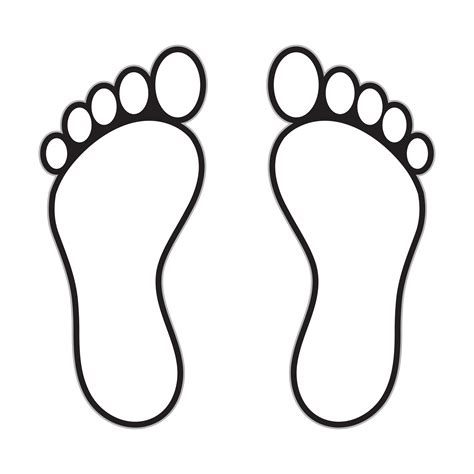 Human Footprints Vector Stock Vector Art At Vecteezy