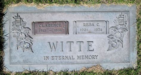 Clarence Witte Find A Grave Memorial