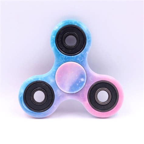 Hand Spinner Fidget Tri Finger Ceramic Toy For Focus Stress Relie Blue