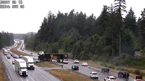 Wsdot Traffic On Twitter Second Update All Lanes Are Blocked On Wb Sr 18 Just East Of 256th