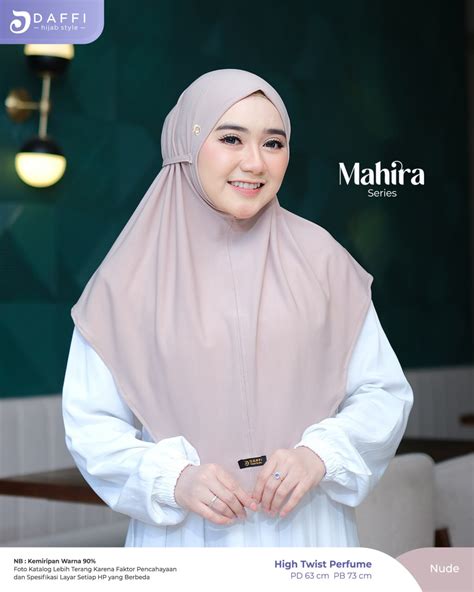 Daffi Hijab Mahira Terbaru 2023 Ory Bergo Premium Non Ped Jilbab Instan