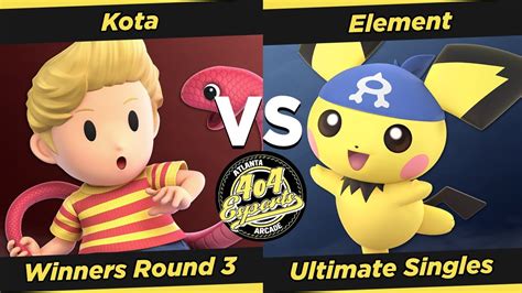 SSBU 4o4 Smash Monthly 3 Kota Lucas Vs VA Element Pichu