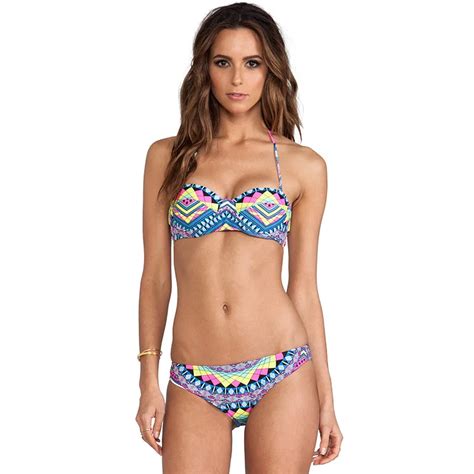 Sexy Bikini Set Women Summer Beach Swimsuit Printed Swimwear Push Up