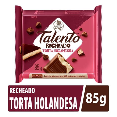 Chocolate Talento Recheado Torta Holandesa G Shopee Brasil