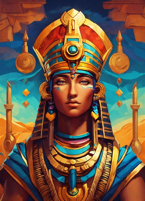 Lexica God Ra Volumetric Cartoon Oil Paint D Illustration Style