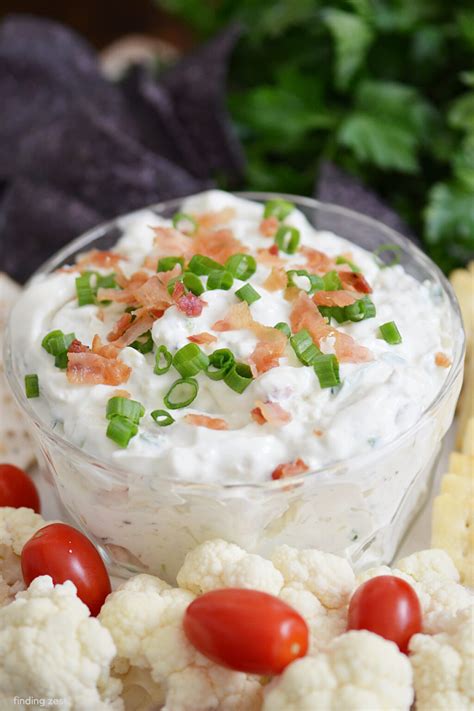 Bacon Ranch Dip Recipe Finding Zest
