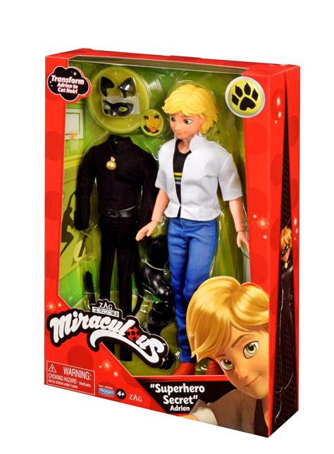 Miraculous Tales Of Ladybug And Cat Noir Adrien To Cat Noir Secret Superhero Fashion Doll With