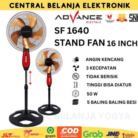 Jual KIIPAS ANGIN BERDIRI 16 INCH ADVANCE SF 1640 BALING BESI STAND