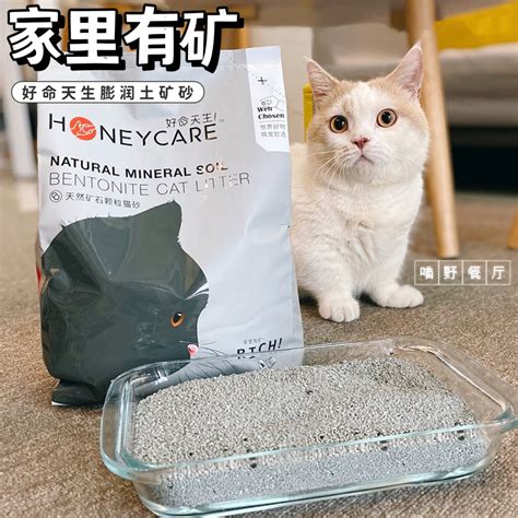 好命天生天然矿石颗粒活性炭膨润土猫砂矿砂无尘除臭结团25kg4包虎窝淘