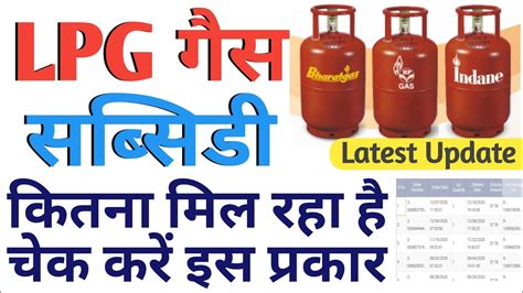 Lpg Subsidy Indane Hp Bharat Gas Check Your Lpg Subsidy Lpg Subsidy