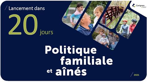 Lancement de la Politique familiale et aînés dans 20 jours Ville de