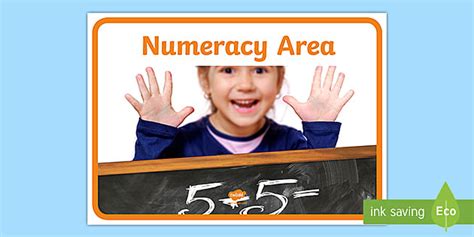 👉 Numeracy Area Photo Sign Teacher Made Twinkl