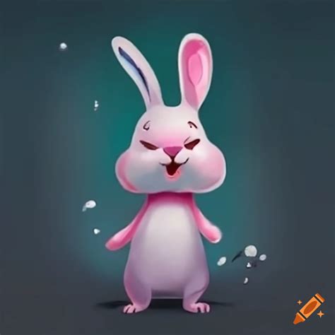 Cute Bunny Singing On Craiyon