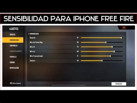 MEJOR Sensibilidad Para Iphone Free Fire 2021 YouTube