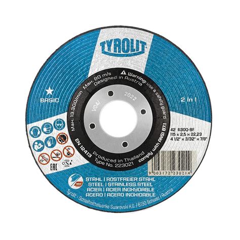 Tyrolit 223022 2in1 Basic DPC Metal Cutting Disc 125mm