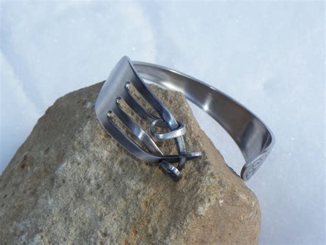 Fork Bracelet, Reclaimed Fork Jewelry 7 Cuff Bracelet, Eco-Friendly ...