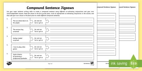 What Is A Compound Sentence The Use Of Conjunctions