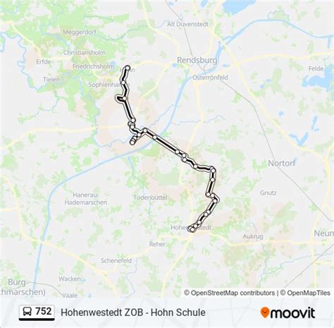 752 Route Fahrpläne Haltestellen Karten Hohn Schule Aktualisiert