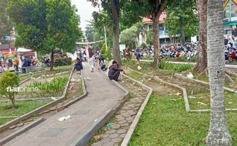 Sampah Berserakan Jadi Pemandangan Lazim Usai Cfd Di Pekanbaru