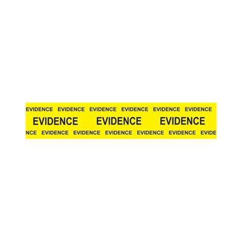 Box Sealing Evidence Tape (Black on Yellow) 2 inch x 165 ft | Evidence ...