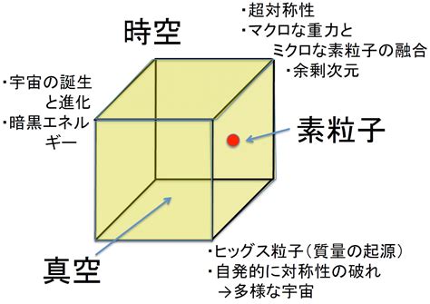 ヒッグス粒子発見後の素粒子物理学の新展開～lhcによる真空と時空構造の解明～