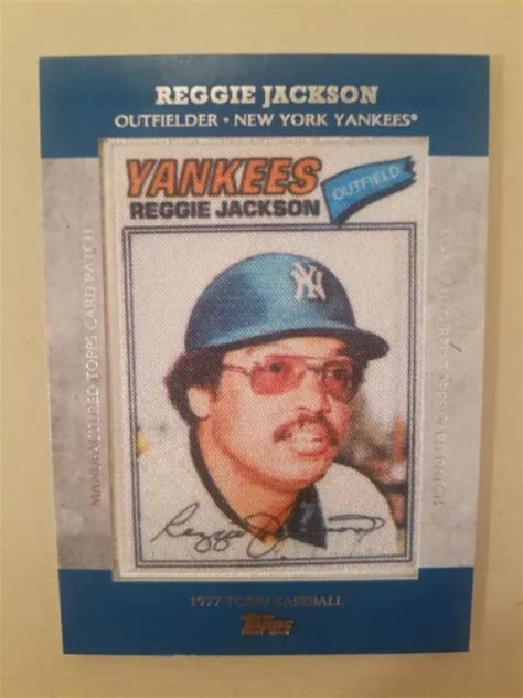 Carte Patch Paisse Reggie Jackson Topps Yankees De New York A S