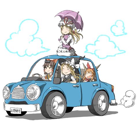 Ibuki Suika Kirisame Marisa Yakumo Yukari Reimu Hakurei