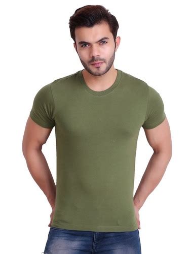 Skin Friendly Short Sleeves Round Neck Plain T Shirt For Mens Age Group 18 Years Above At Best