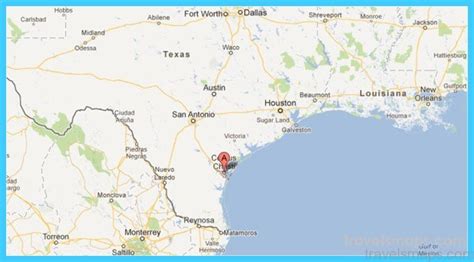 Map of Corpus Christi Texas - TravelsMaps.Com