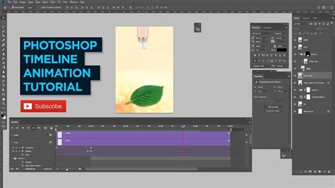 Photoshop Timeline Animation Leaf Color Change Animation In