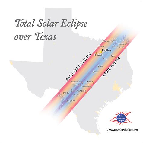 Total Solar Eclipse Over Texas On April 8 2024 The Path Has A Rainbow