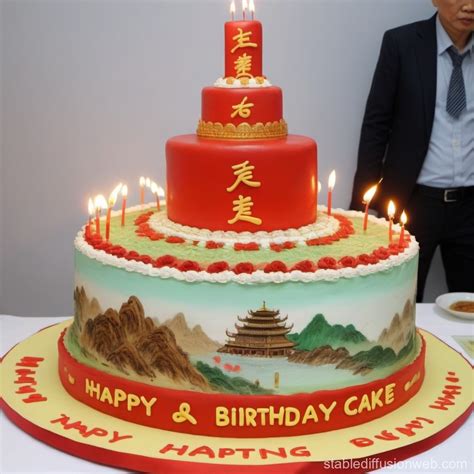 Birthday Cake For Cong Huan Stable Diffusion Online