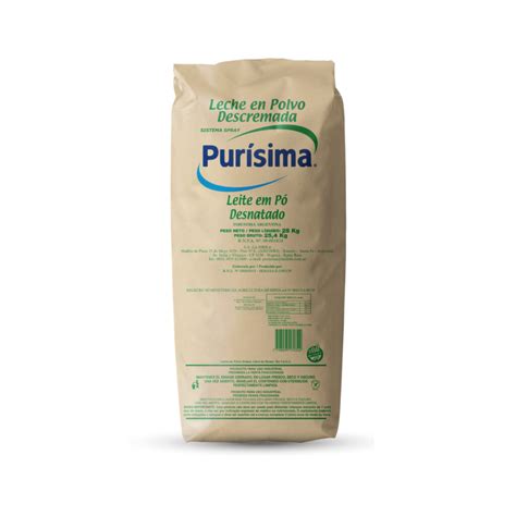 Leche en Polvo Descremada Purísima Bolsa 25kg Envío Gratís Purisima